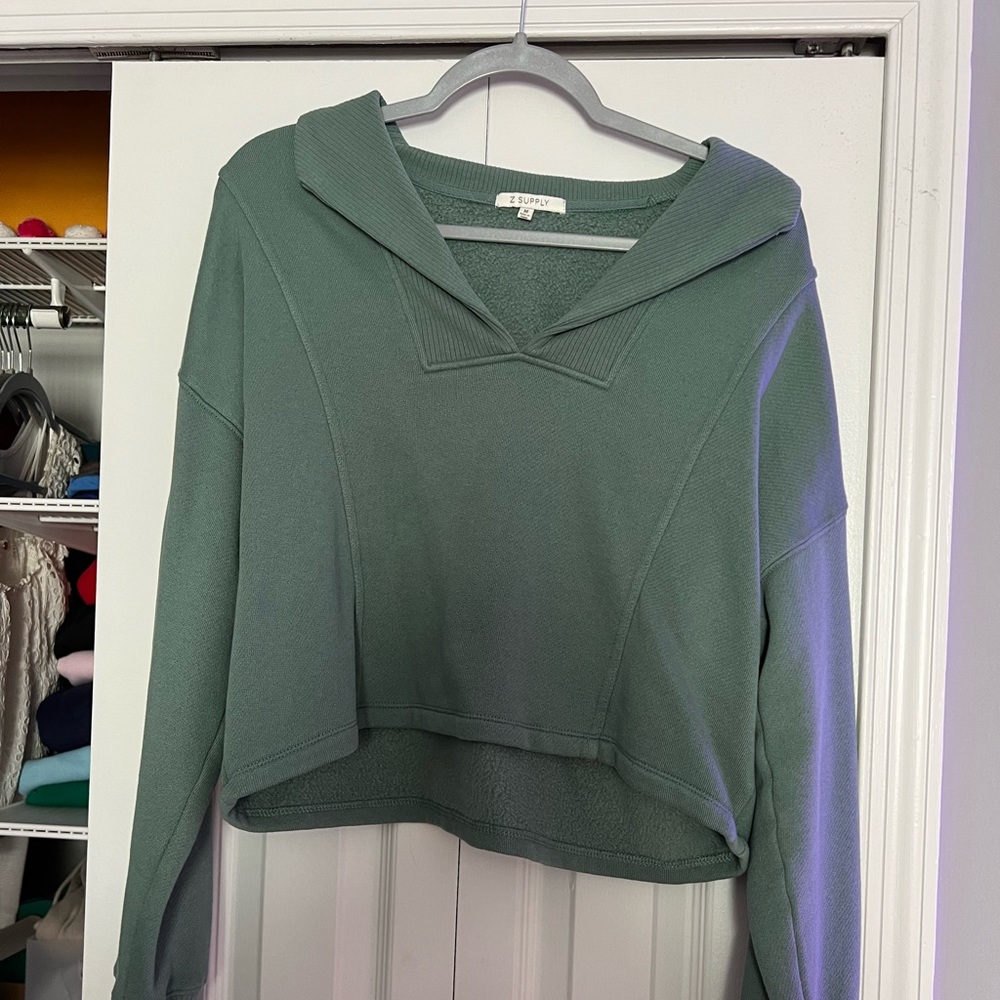 X Supple Cropped Sweater